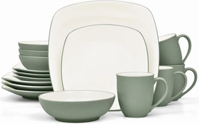 Noritake Colorwave Green 16-Piece Set - Square, Service for 4 in Green