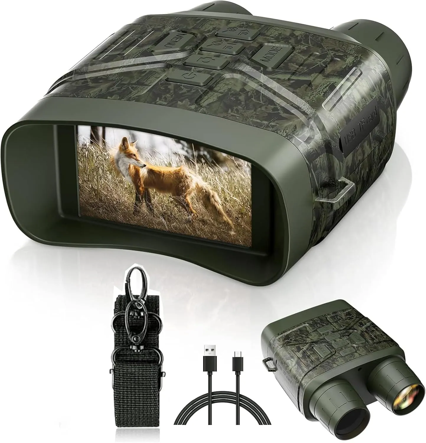 Nv4000 4k Binocular 3 Inch Large Screen 5X Digital Zoom Infrared Goggles