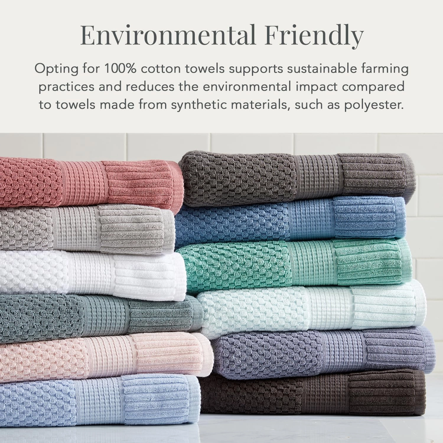 NY Loft 100% Cotton Hand Towel 6 Pack | Super Soft & Absorbent Quick-Dry Hand Towels 16" x 28" |Textured and Durable Cotton | Trinity Collection (6 Pack Hand Towel, Bright White)