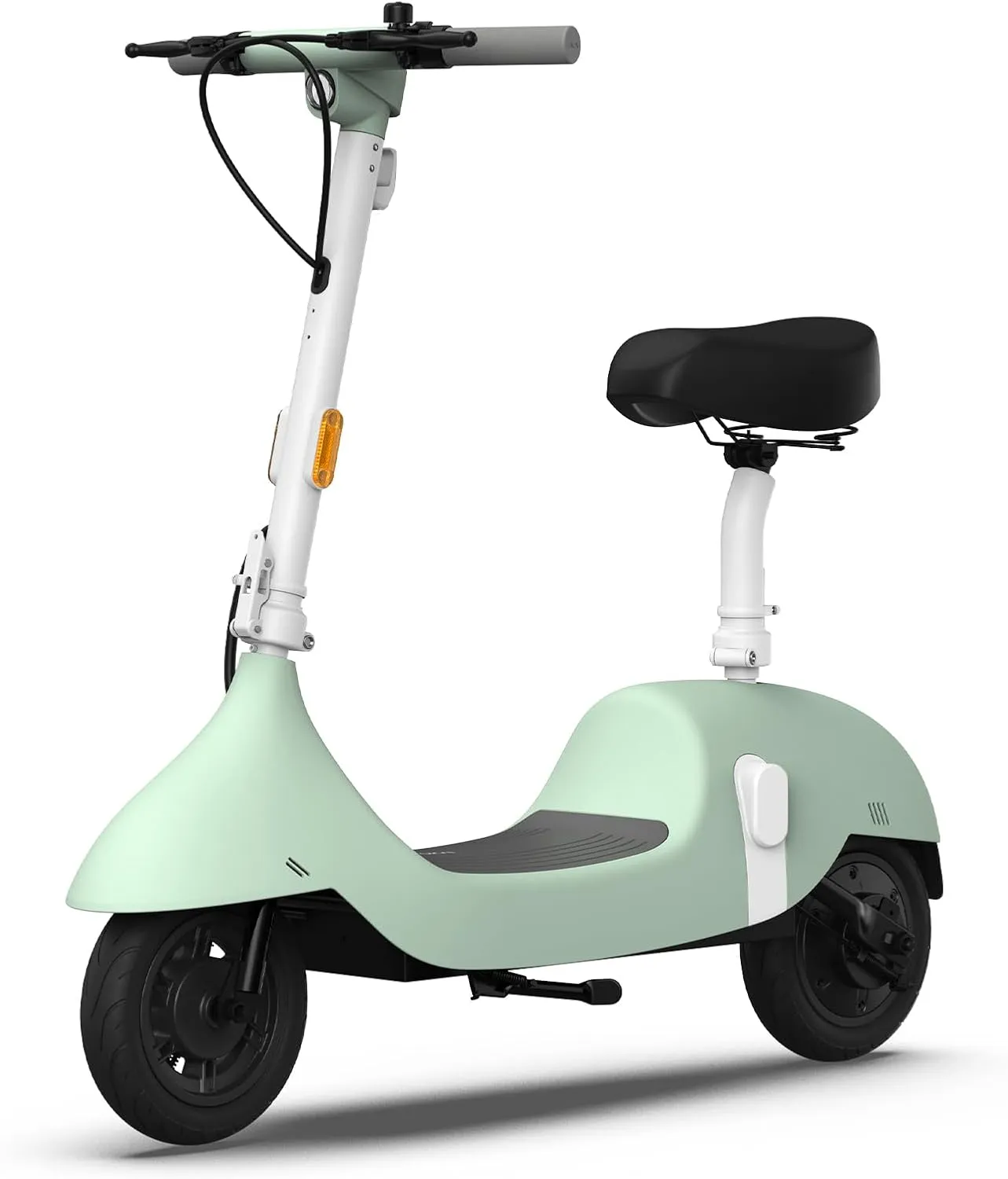 OKAI Ceetle Electric Scooter with Seat, Up to 35 Miles Range 15.5MPH, Stylish Moped Scooter for Adults,10 inch Vacuum Tires, UL 2272 Certified, EA10C Pro