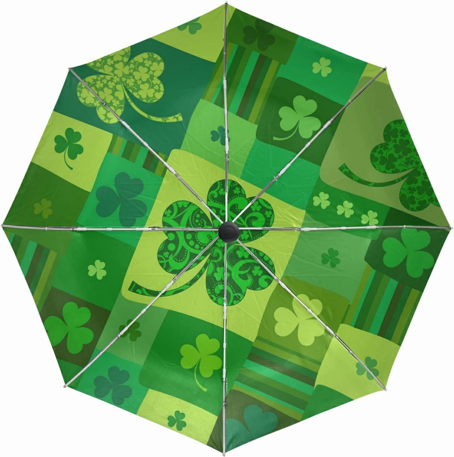 Oyihfvs Automatic Windproof Waterproof Umbrella, Folding Umbrella Reinforced Portable Automatic Compact Anti-UV Sun rain Auto Open/Close