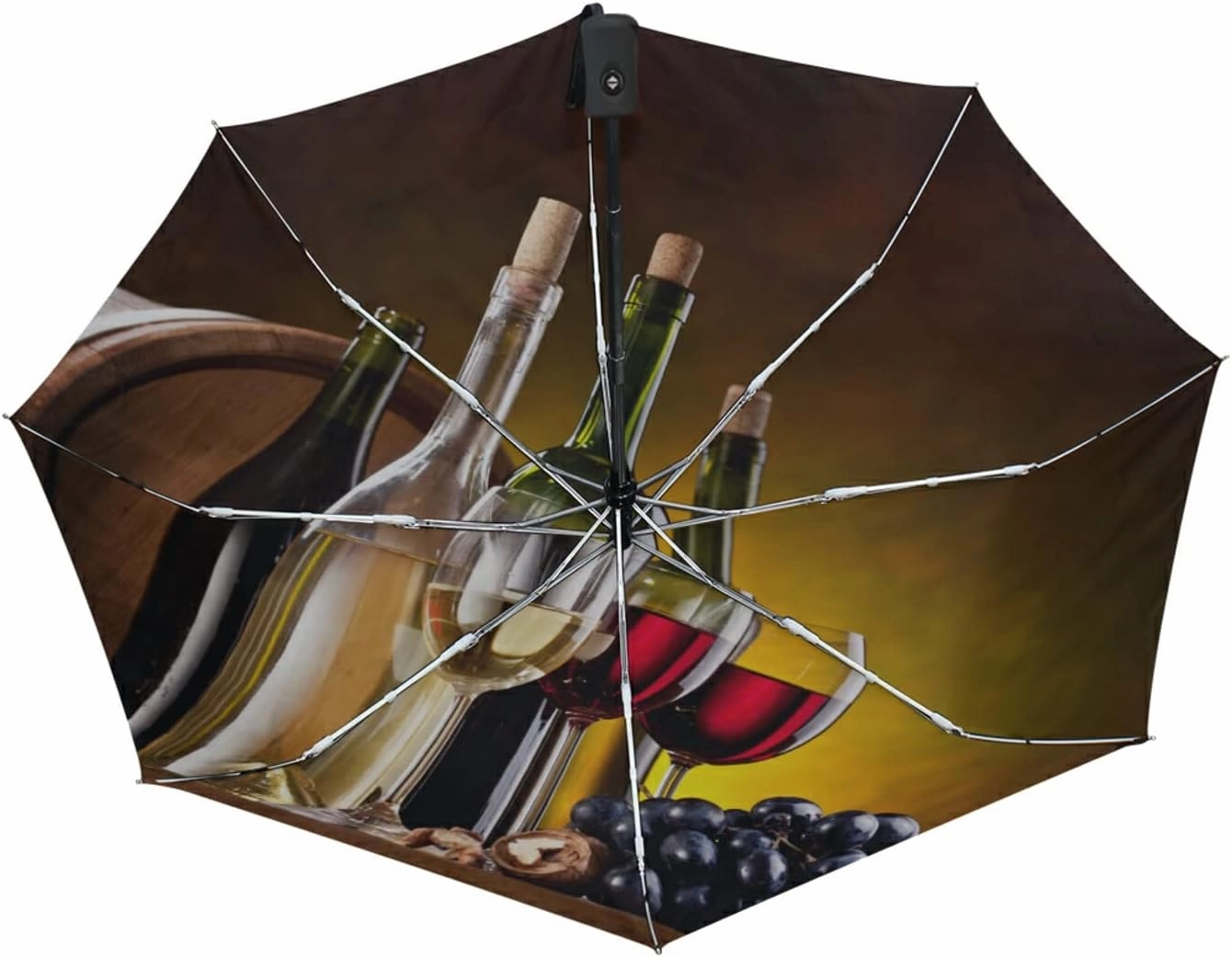 Oyihfvs Automatic Windproof Waterproof Umbrella, Folding Umbrella Reinforced Portable Automatic Compact Anti-UV Sun rain Auto Open/Close
