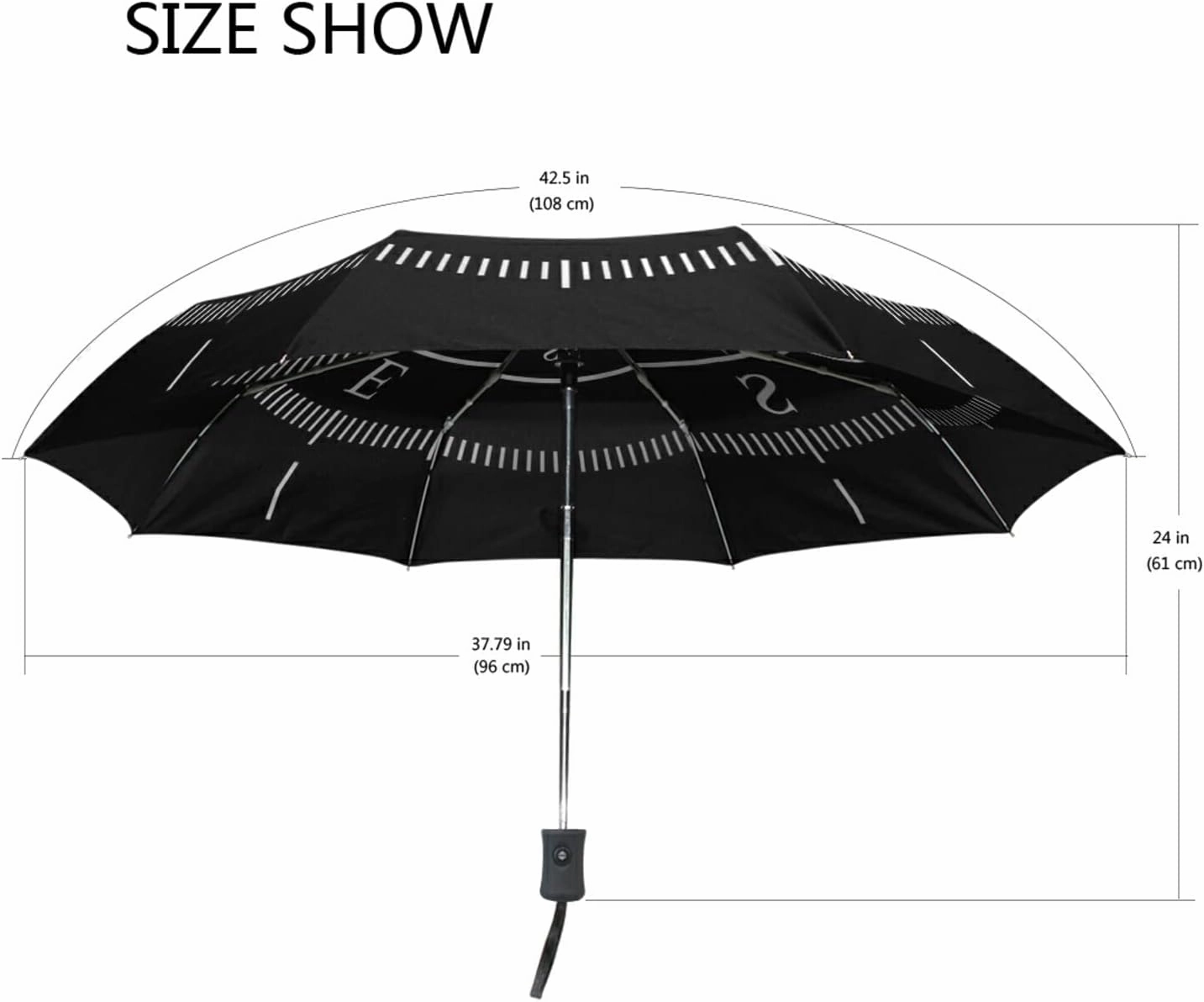 Oyihfvs Automatic Windproof Waterproof Umbrella, Folding Umbrella Reinforced Portable Automatic Compact Anti-UV Sun rain Auto Open/Close