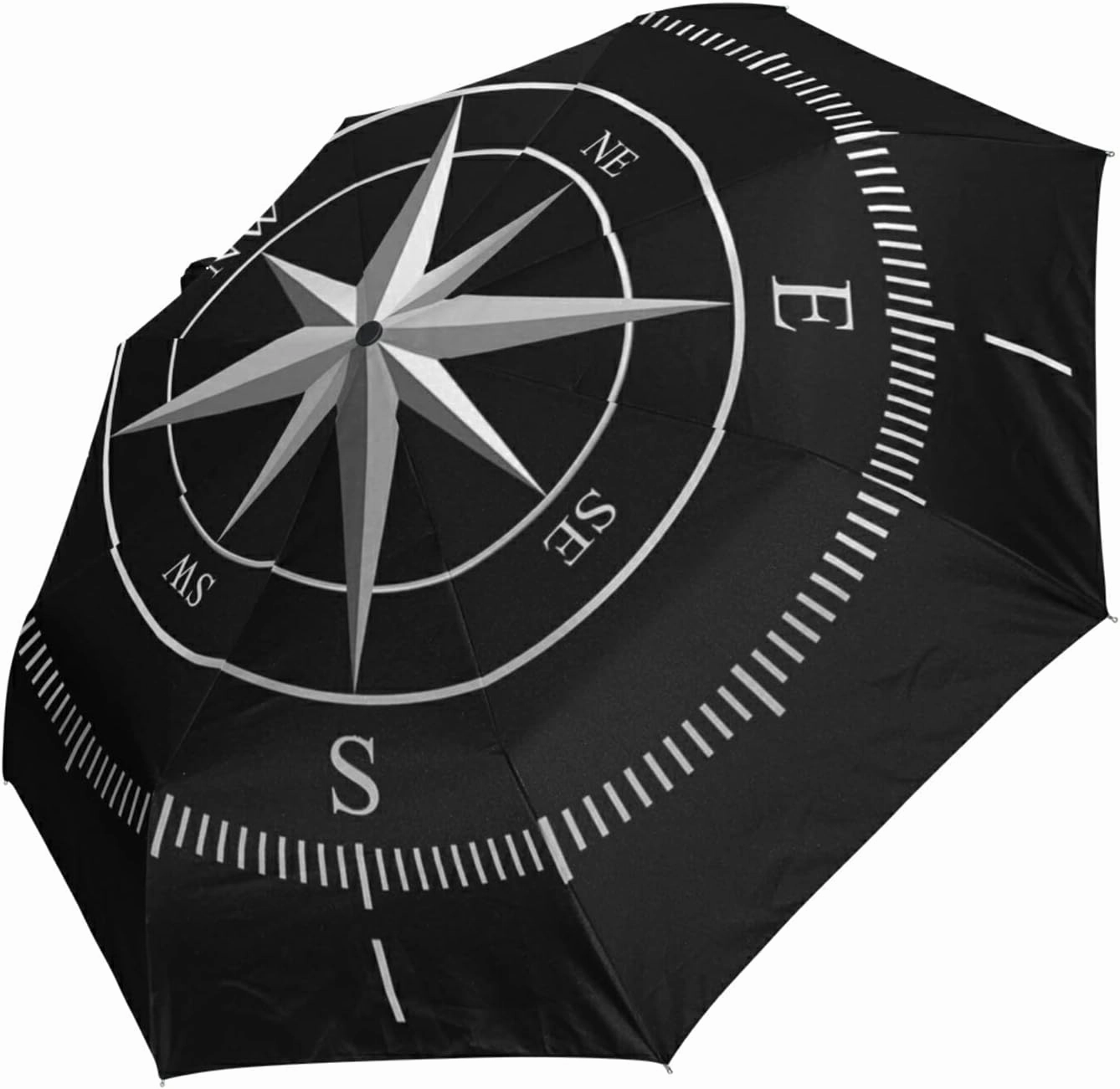 Oyihfvs Automatic Windproof Waterproof Umbrella, Folding Umbrella Reinforced Portable Automatic Compact Anti-UV Sun rain Auto Open/Close