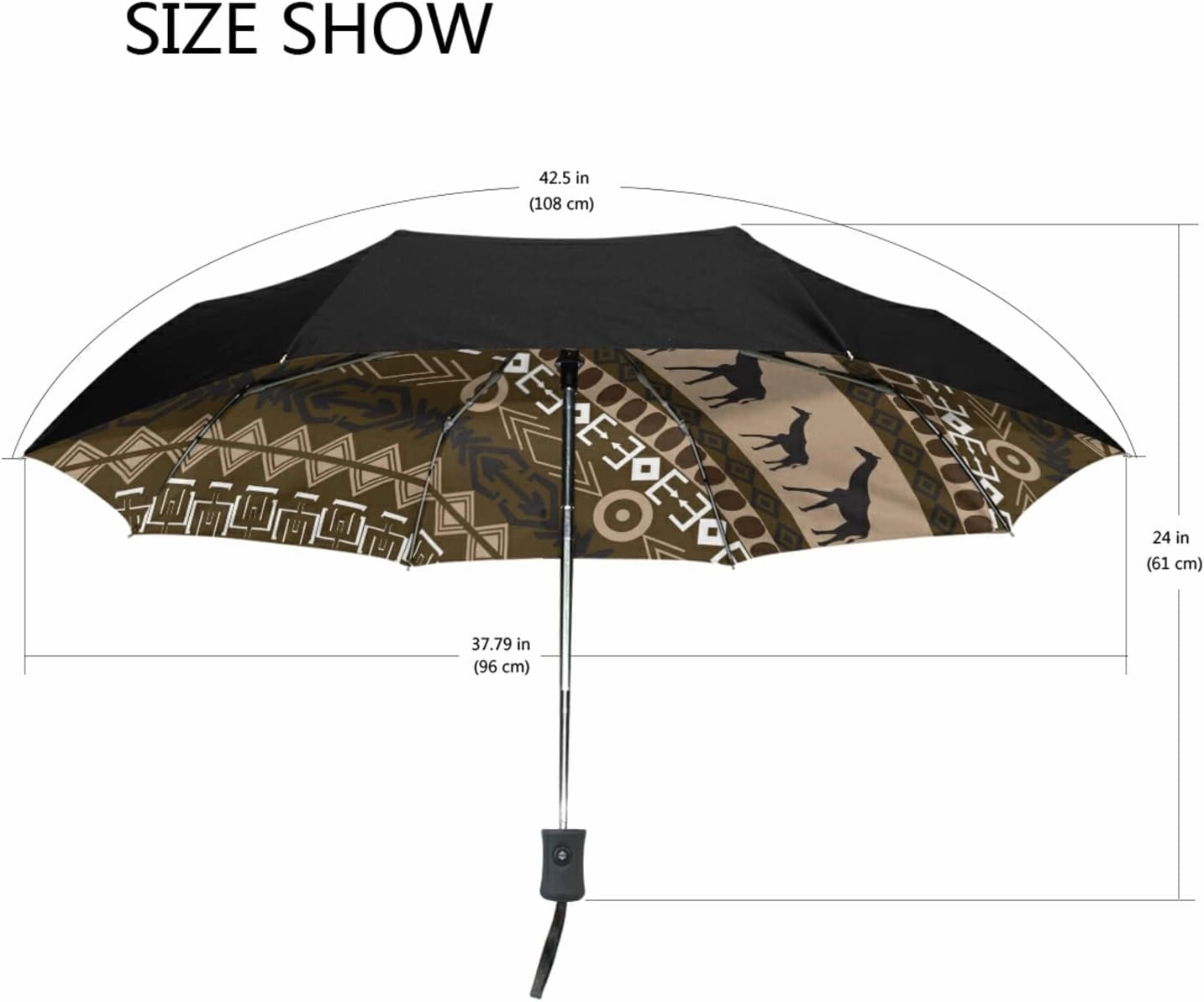 Oyihfvs Automatic Windproof Waterproof Umbrella, Folding Umbrella Reinforced Portable Automatic Compact Anti-UV Sun rain Auto Open/Close