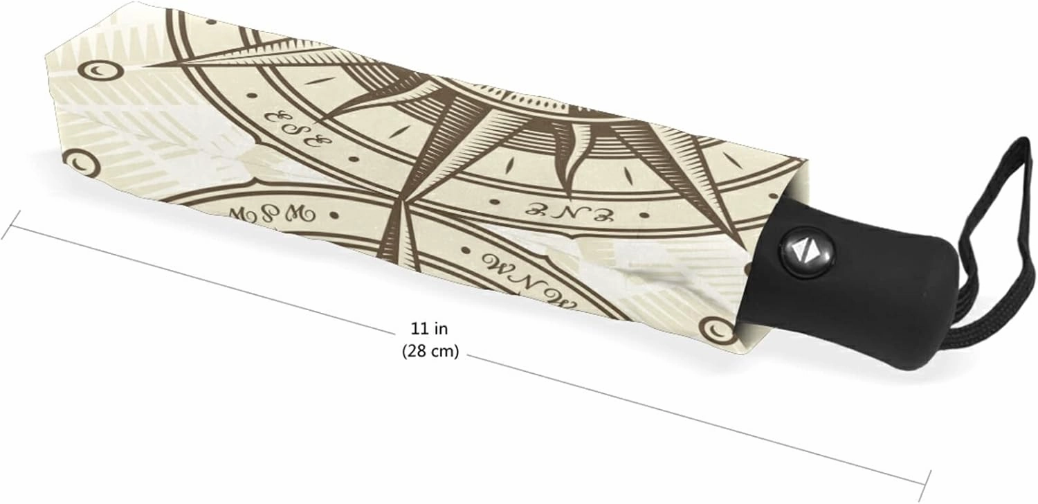 Oyihfvs Automatic Windproof Waterproof Umbrella, Folding Umbrella Reinforced Portable Automatic Compact Anti-UV Sun rain Auto Open/Close