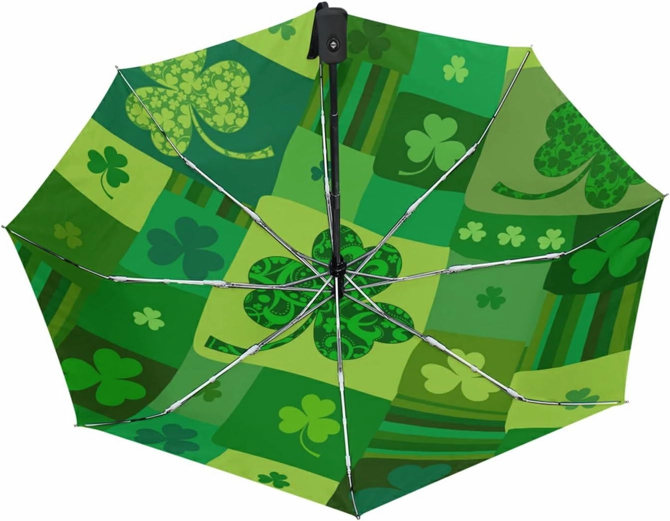 Oyihfvs Automatic Windproof Waterproof Umbrella, Folding Umbrella Reinforced Portable Automatic Compact Anti-UV Sun rain Auto Open/Close