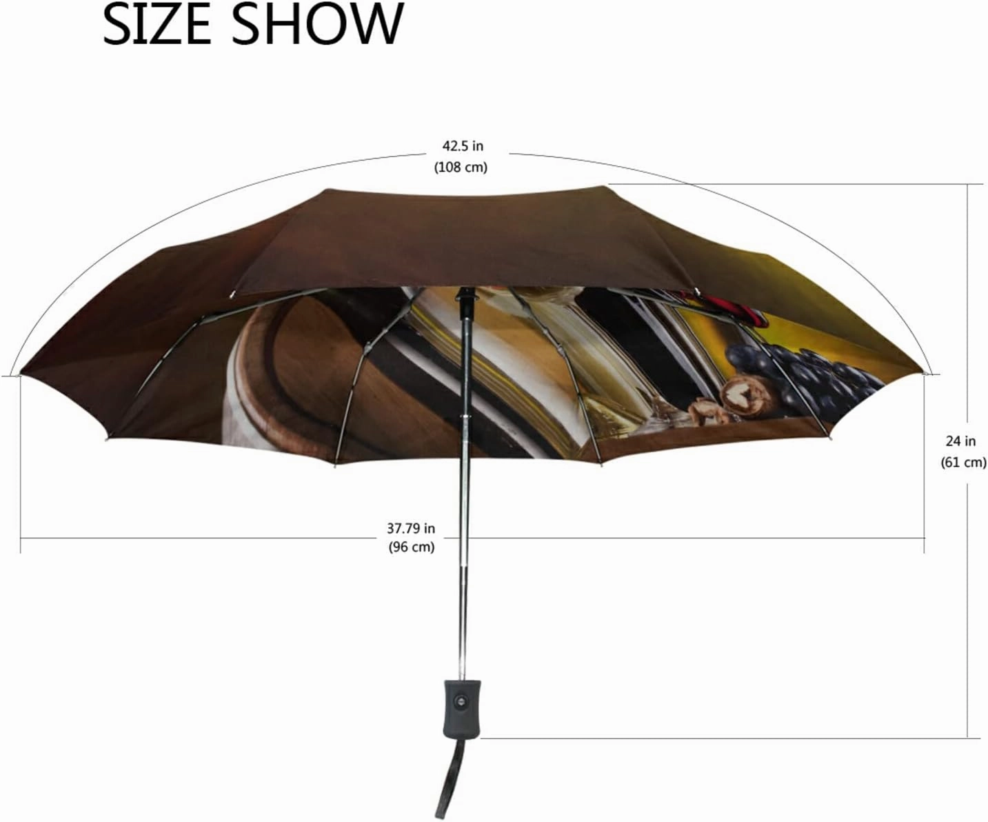 Oyihfvs Automatic Windproof Waterproof Umbrella, Folding Umbrella Reinforced Portable Automatic Compact Anti-UV Sun rain Auto Open/Close