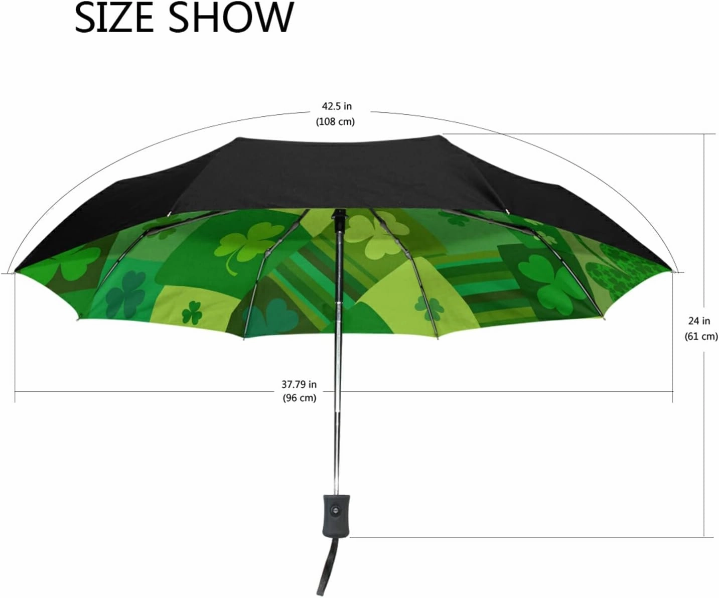 Oyihfvs Automatic Windproof Waterproof Umbrella, Folding Umbrella Reinforced Portable Automatic Compact Anti-UV Sun rain Auto Open/Close