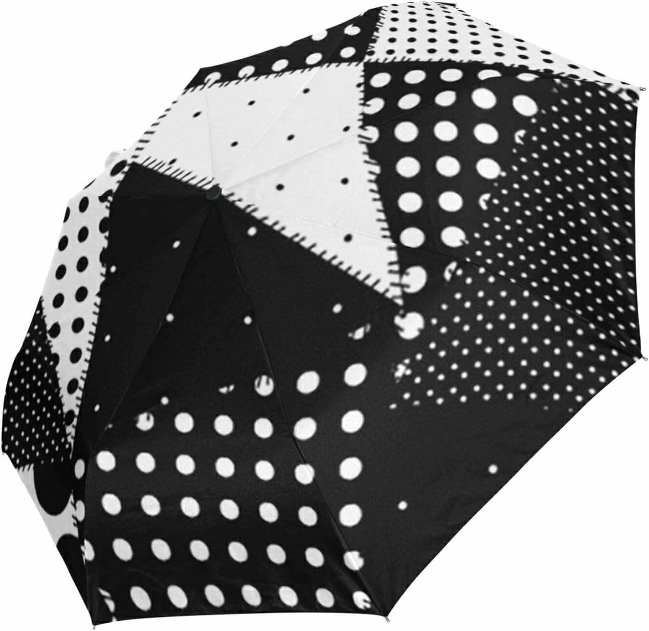 Oyihfvs Automatic Windproof Waterproof Umbrella, Folding Umbrella Reinforced Portable Compact Anti-UV Sun rain Auto Open/Close