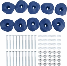 PATIKIL Rock Climbing Holds, Climbing Rock Wall Grips Play Set Climber Attachments with Single Holes for Playground Accessories Indoor Outdoor Tree Training