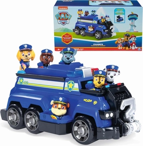 PAW Patrol Team Cruiser, Large Scale Vehicle with Exclusive Chase, Marshall, Skye, Rubble, Rocky & Zuma Action Figures, Toys for Boys & Girls Ages 3 