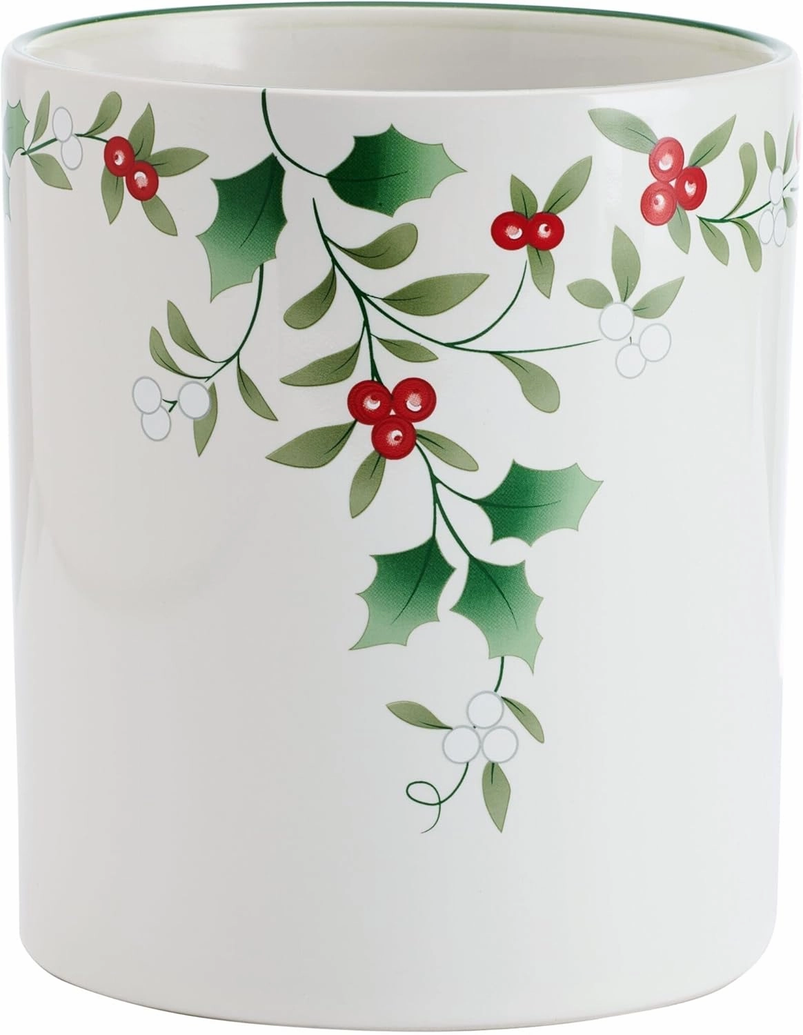 Pfaltzgraff Winterberry Kitchen Utensil Crock Holder, 6 Inch, Multicolored