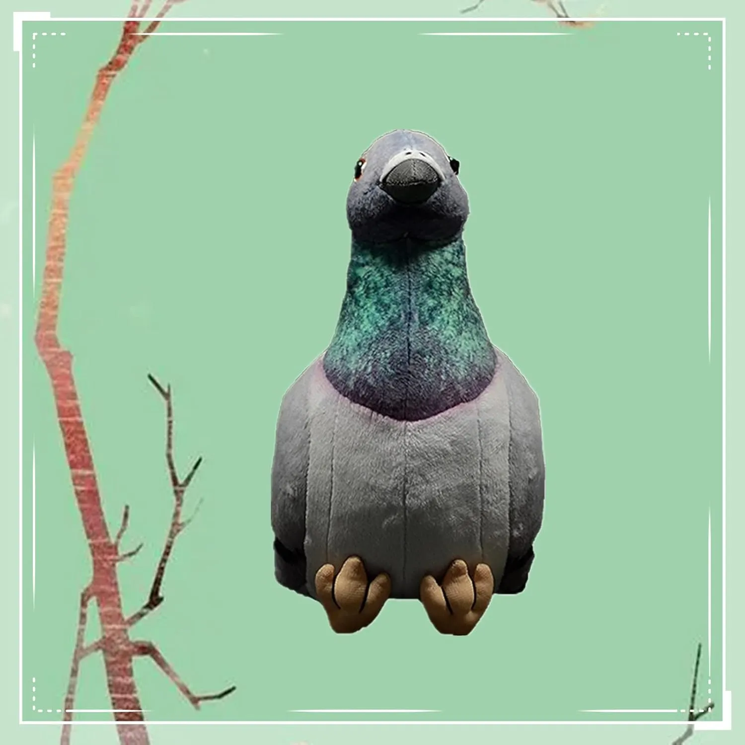 Pigeon Plush Toy - Simulation Rock Columba Rupestris Stuffed Animal, Cute Rock Pigeon Plush Toy as Gift for Kids Birthday Christmas…