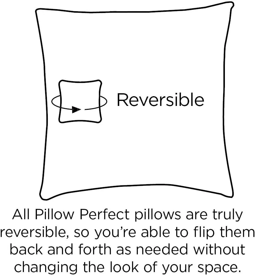 Pillow Perfect Bright Floral Indoor/Outdoor Chairpad with Ties, Reversible, Tufted, Weather, and Fade Resistant, 15.5" x 16", Blue/Tan Lois, 2 Count