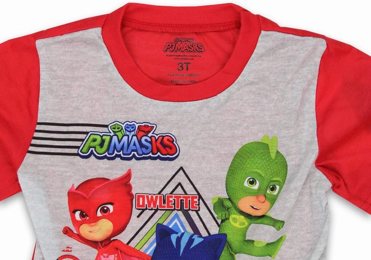 PJ Masks Toddler Boys 2 Piece Short Sleeves Pants Pajamas Set