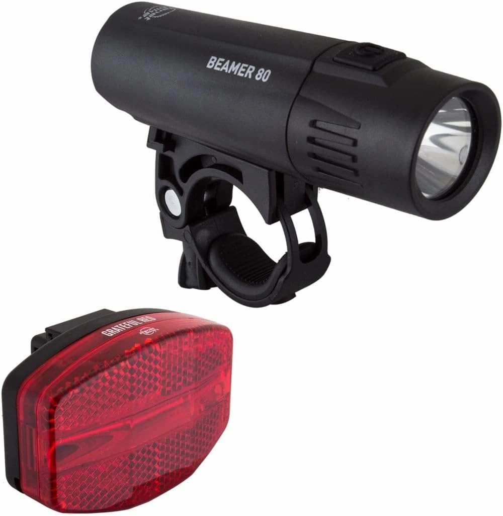 Planet Bike Beamer 80 Grateful Red Bike Light Set (Pack of 1)