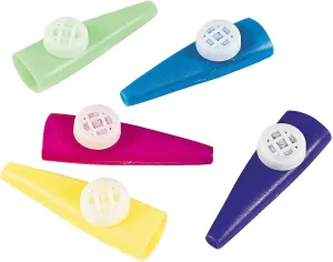 Plastic Kazoos for Kids (bulk pack of 72) Fun for classrooms, parties, giveaways and party favors