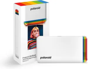 Polaroid Hi-Print - 2nd Generation Bluetooth Connected 2x3 Pocket Photo Dye-Sub Printer - White Printer Only (9128)