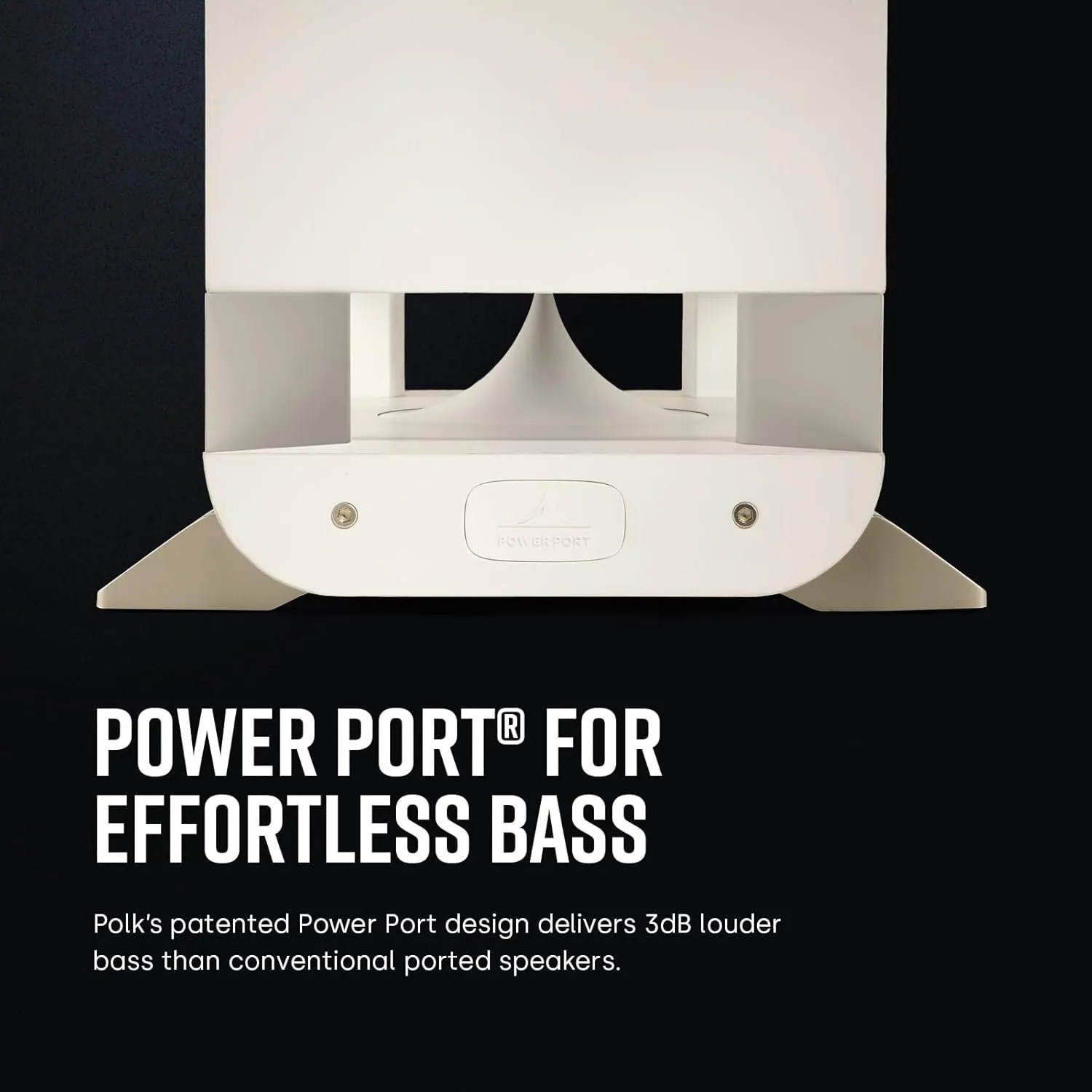 Polk Signature Elite ES60 Tower Speaker - Hi-Res Audio Certified, Dolby Atmos & DTS:X Compatible, 1" Tweeter & Three 6.5" Woofers, Power Port Technology for Effortless Bass, Elegant White-Washed