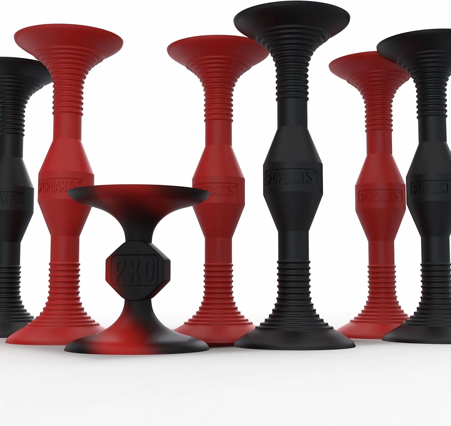 Popdarts PRO Pack Game Set (Red & Black) - Indoor, Outdoor Suction Cup Throwing Game - Competition with a POP