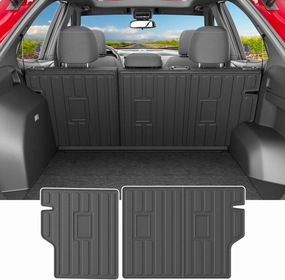 powoq Cargo Mat Compatible with 2025 Chevy Equinox GMC Terrain NOT EV Trunk Mat TPE Cargo Liner Trunk Liner Backrest Replacement for 2025 Chevy Equinox GMC Terrain Accessories