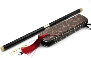 Professional Flute Chinese D key Dizi for Beginners with Free Membrane & Glue Set Traditional Chinese Aged Rosewood Instrument