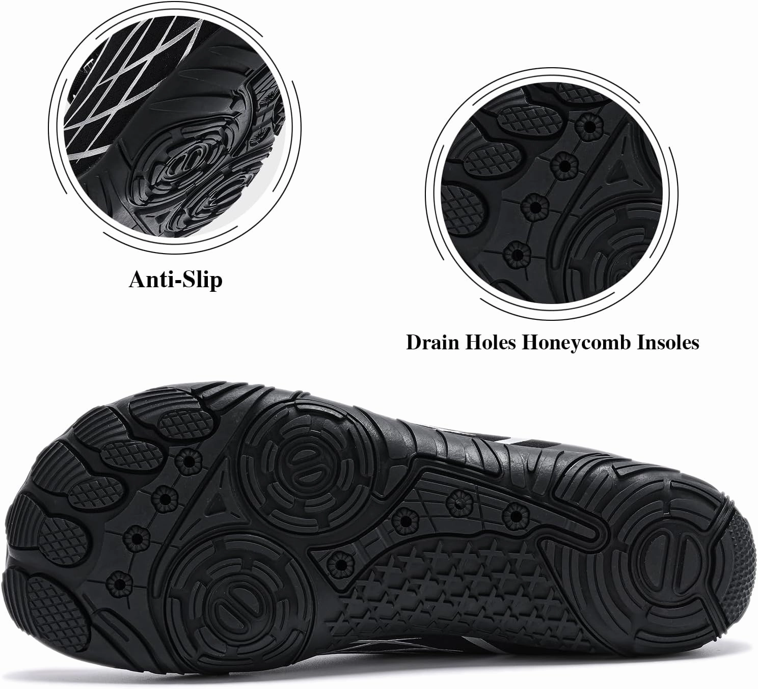 Queday Water Shoes for Women Men Quick Dry Barefoot Shoes Athletic Lightweight Sports Aqua Socks Outdoor Swim Hiking Diving Surf Fishing Walking Kayaking