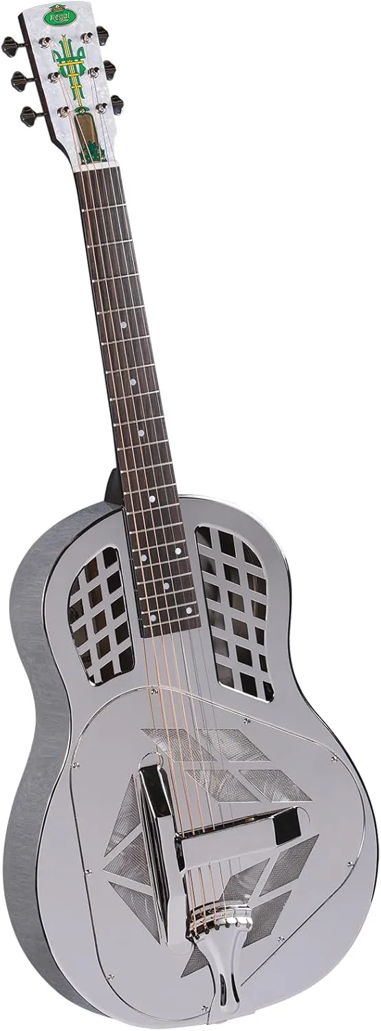 RC-51 Metal Body Tricone Resophonic Guitar - Nickel-Plated Brass