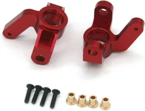 RC Car Accessories for Vkar Bison 1/10 4WD Steering Cup ET1004 RC Remote Control Car Metal Upgrade Accessory(Red)