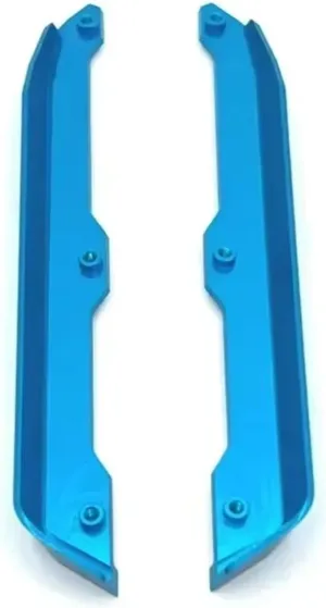 RC Car DIY Parts for Wltoys 144001 144002 144010 144016 144018 124017-18-19-16 1/14 Metal Chasis Protector Bottom Protection RC Car Upgrade Parts(Blue)