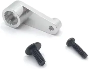 RC Car DIY Parts for WLtoys 144010 144001 144002 124019 124016 124017 124018 1/14 Metal 28T Servo Arm RC Model Crawler Car Upgrade Retrofit Parts(Silver)