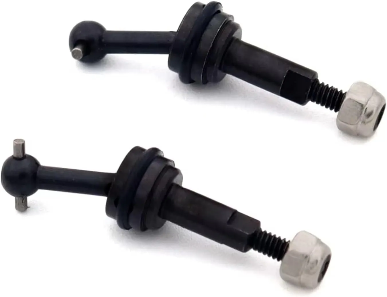 RC Car DIY Parts for Wltoys K969 K989 K979 P929 1/28 2pcs Extended Metal CVD for Universal Shaft 2mm with M2 Nut RC Car Upgrade Parts Accessories(Black)