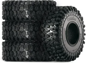 RC Car Repair Kit for Axial for SCX24 for FMS for FCX24 AX24 1/18 1/24 T1011 Super Soft Sticky 1.0 Crawler Tires 64 * 24mm RC Crawler Car Upgrade Accessories