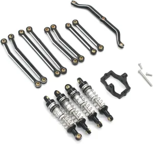 RC Cars Crawler Parts Compatible with for JJRC C8801 C8809 AX-8560 1/18 Remote Control Car Upgrade Accessories Aluminum Shock Absorber Rod Set(Black)