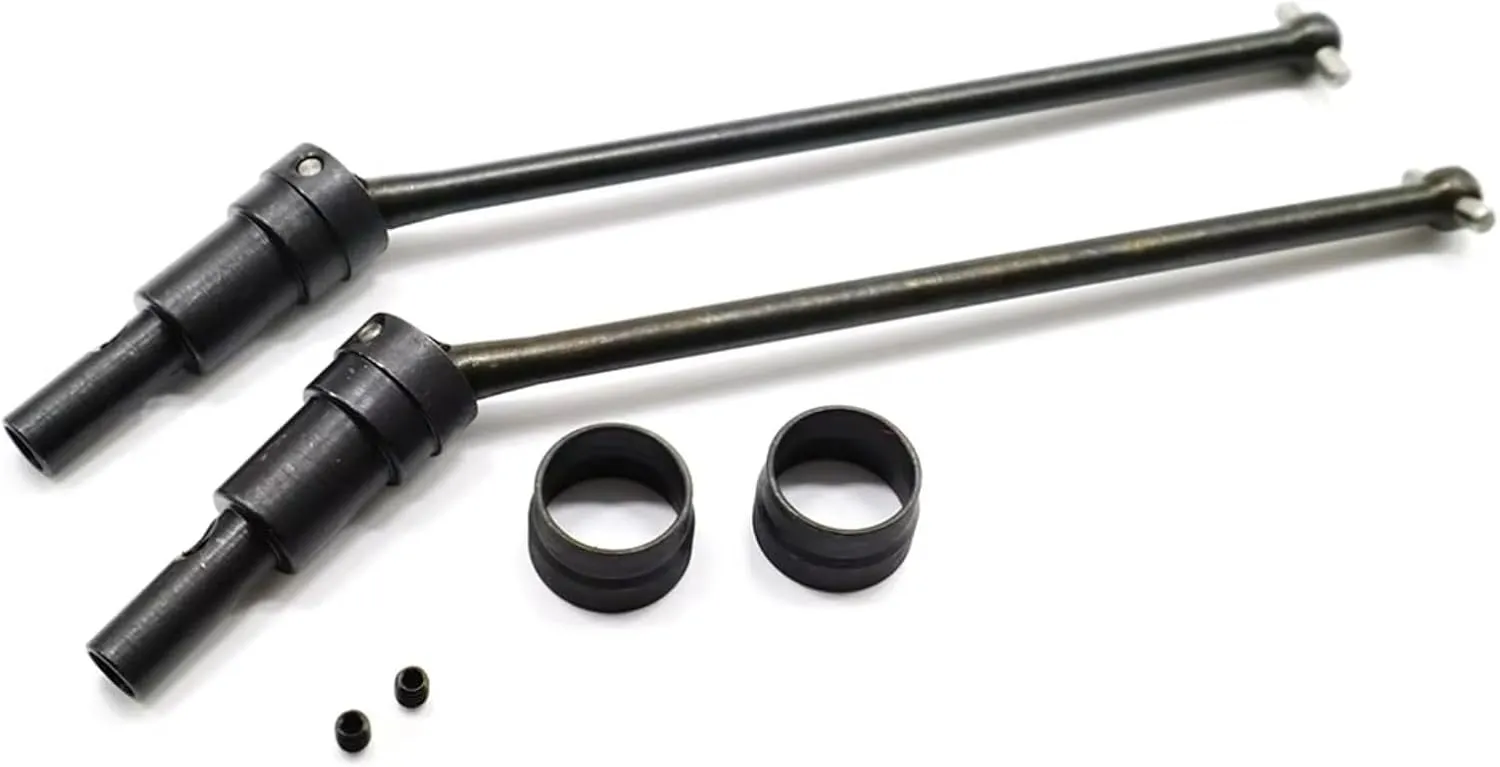RC Drive Shaft Compatible with JLB for Racing for Cheetah 11101 J3 for Speed 1/10 RC Car Upgrade Parts 2Pcs Metal Drive Shaft CVD EA1061