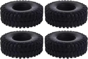 Rc Wheel Rim Tire for Axial for SCX10 II 90046 for RR10 for Wraith for Traxxas for TRX4 4pcs 1/10 RC Cars Rubber Tires 1.9inch 120 * 42mm Wheel Tyres