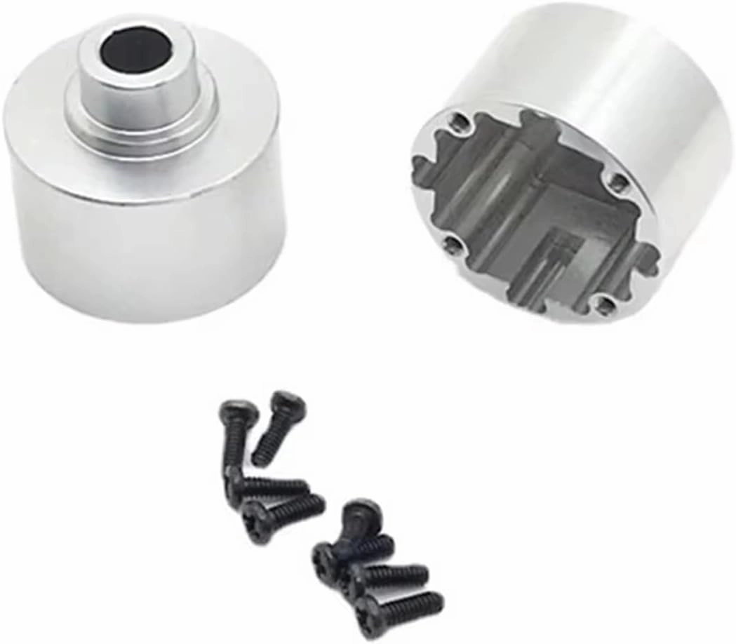 RC Car Accessories Compatible with Wltoys 104001 1/10 RC Car Upgrade Parts Replacement Accessories 2Pcs Metal Diff Shell Differential Housing Case