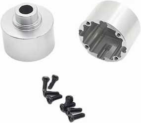 RC Car Accessories Compatible with Wltoys 104001 1/10 RC Car Upgrade Parts Replacement Accessories 2Pcs Metal Diff Shell Differential Housing Case