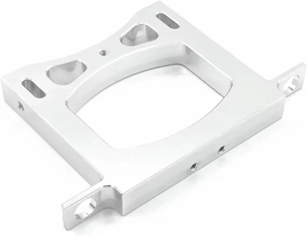 RC Car Accessories for WPL C14 C24 B14 B24 B16 B36 1/16 Metal Rear Bumper RC Car Upgrade Parts Accessories(Silver)