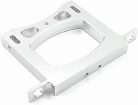 RC Car Accessories for WPL C14 C24 B14 B24 B16 B36 1/16 Metal Rear Bumper RC Car Upgrade Parts Accessories(Silver)