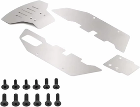 RC Car DIY Parts for Traxxas for Slash 2WD 1/10 Stainless Steel Front and Rear for Chassis Protector RC Car Upgrade Parts Accessories