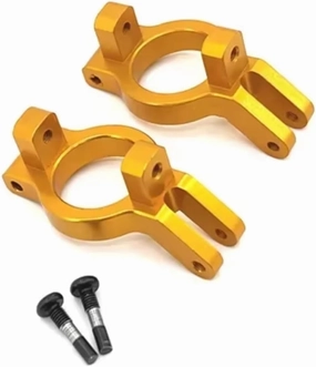 RC Car DIY Parts for Wltoys 104016 104018 104009 1/10 C-Shaped for Seat Rc Model Car Accessories Metal Upgrade Parts(Yellow)
