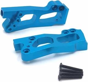 RC Car DIY Parts for Wltoys 12423 12427 12428 12429 RC Car Remote Control Car Bracket Left/Right Rear Suspension Metal Upgrade Parts(Blue)