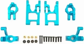 RC Car DIY Parts for WLtoys 12428 FY-03 Q39 1/12 Base C Steering Cup Front for Swing Arm RC Cars Accessories Upgrade Parts Kit(Blue)