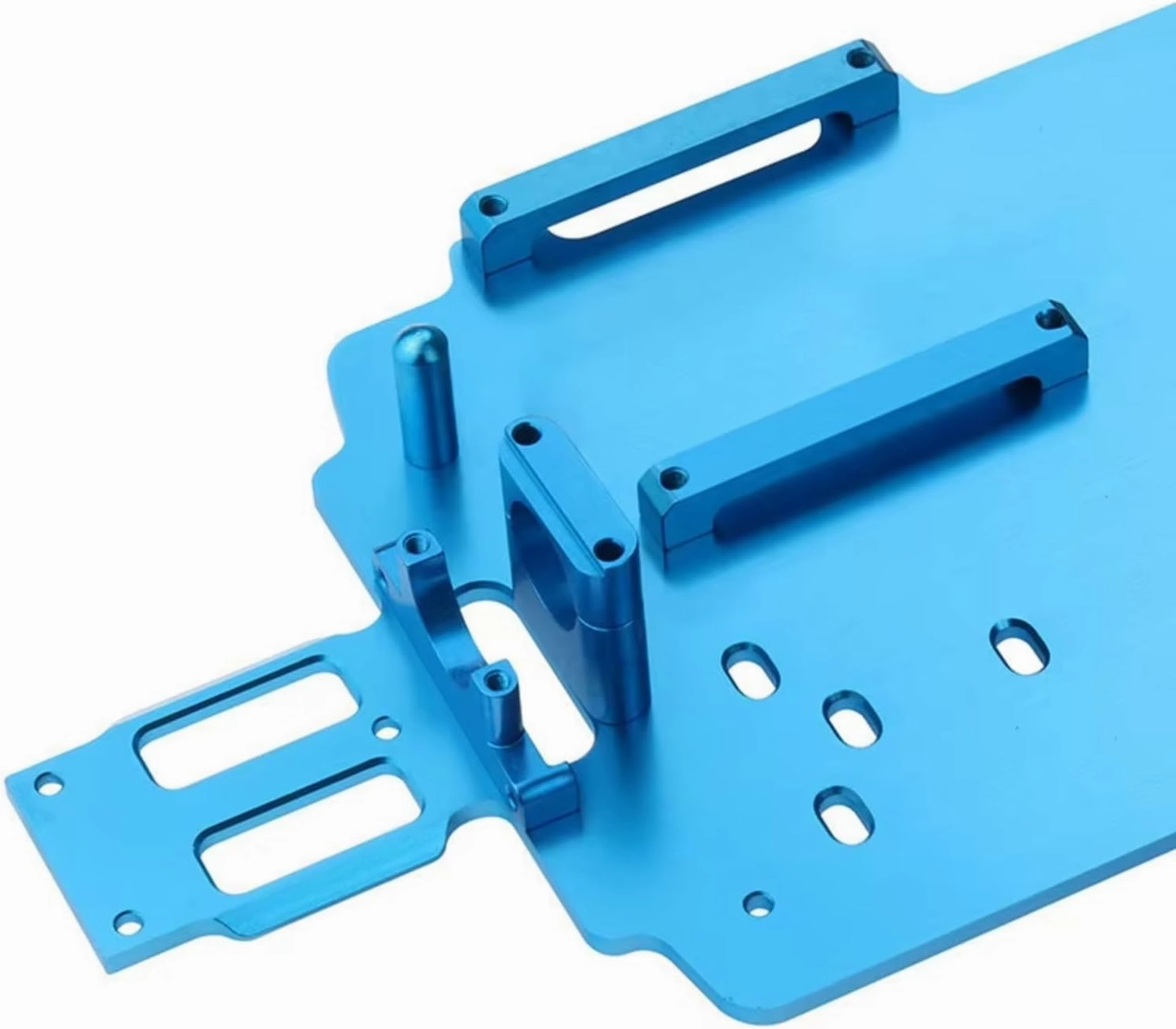 RC Car DIY Parts for WLtoys 184011 A949 A959 A969 A979 K929 A959-B A979-B K929-B 1/18 Metal for Chassis Kit RC Car Upgrade Parts Accessories(Blue)