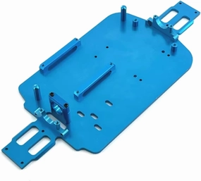 RC Car DIY Parts for WLtoys 184011 A949 A959 A969 A979 K929 A959-B A979-B K929-B 1/18 Metal for Chassis Kit RC Car Upgrade Parts Accessories(Blue)