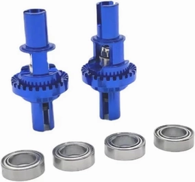 RC Car DIY Parts for WLtoys 1/28 284131 K969 K979 K989 K999 P929 P939 for Mini-Q for Mini-Z Metal Upgrade Differential RC Car Parts(Blue)