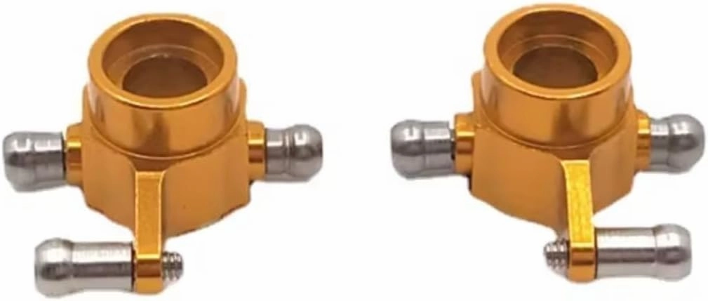 RC Car DIY Parts for Wltoys 284131 K969 K979 K989 K999 P929 P939 1/28 2pcs Metal Rear Steering Cup RC Car Upgrade Parts Accessories(Yellow)