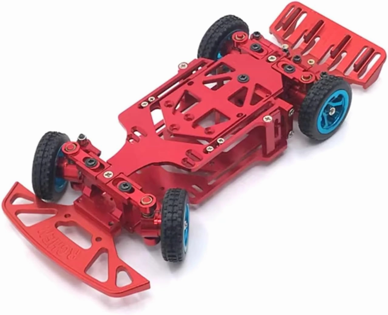 RC Car DIY Parts for WLtoys 284131 K969 K979 K989 K999 P929 P939 RC01 1/28 for Mini-Q for Mini-Z Q8 Q9 Metal Rear Bumper RC Car Upgrade Parts(Red)